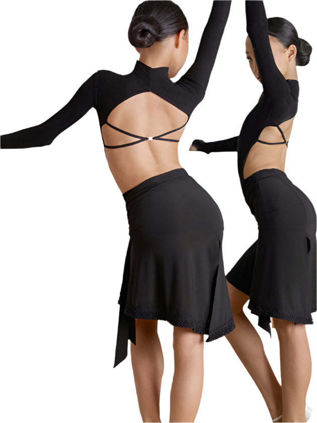 Jet-black Skirt Kids #24091