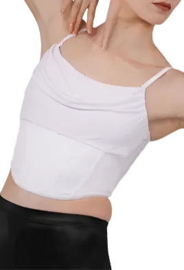 Cowl Neck Corset Top