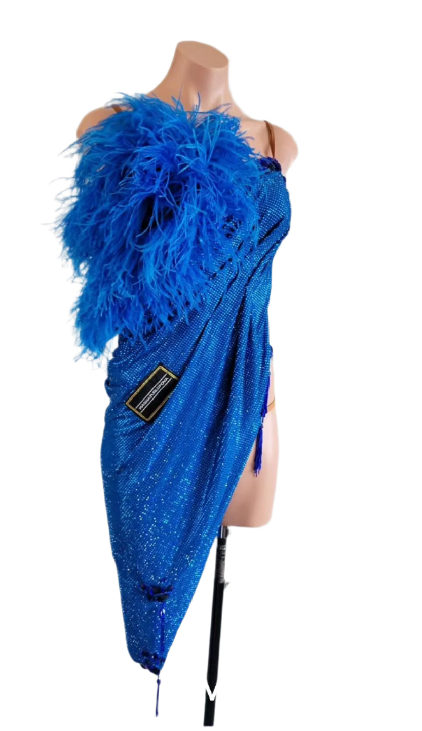 MT Latin Blue Definition Dress (Rental)