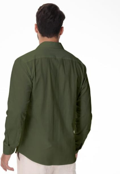 Men's Button Down Linen Shirt