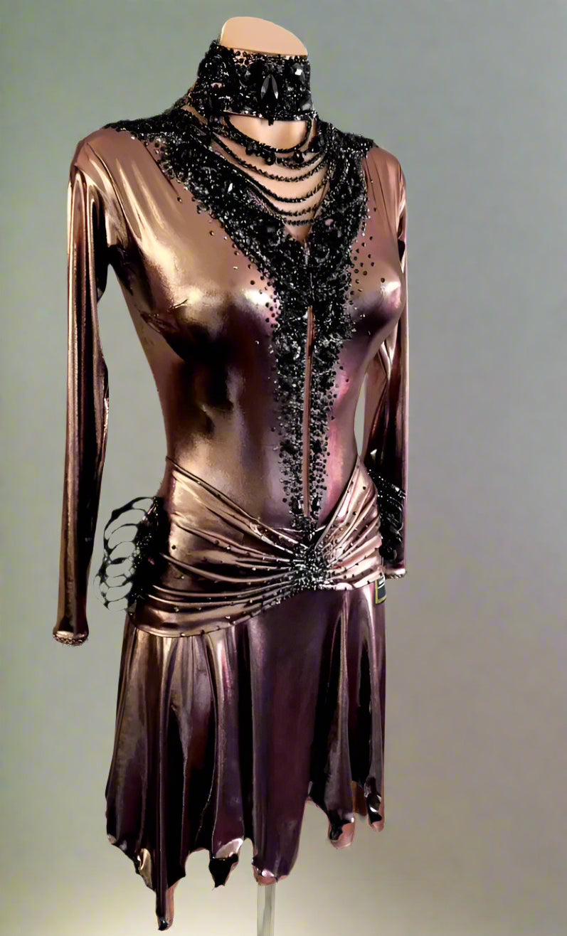 MT Latin Chocolate Dress UTAH APPROVED
