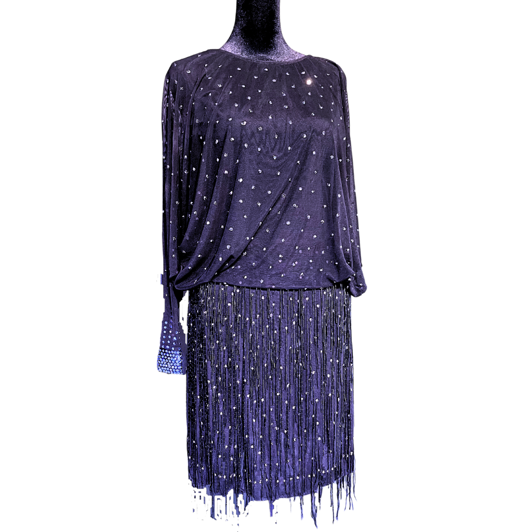 Loose Blue and Black Dress image 0