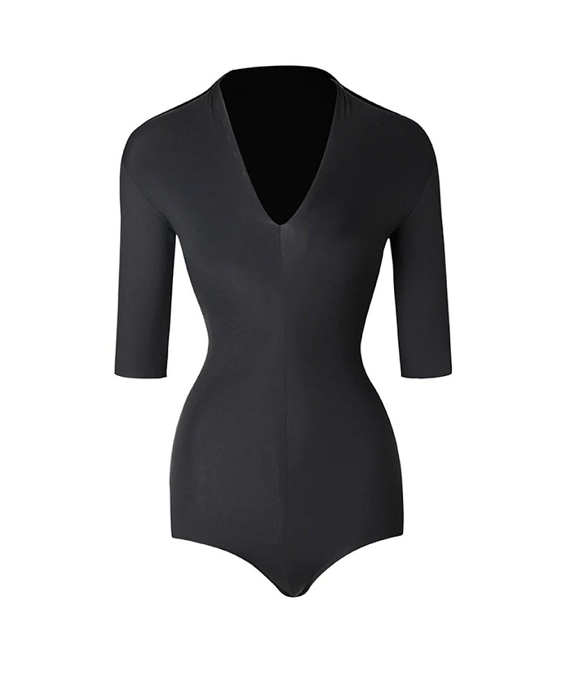 Deep V 3/4 Bodysuit
