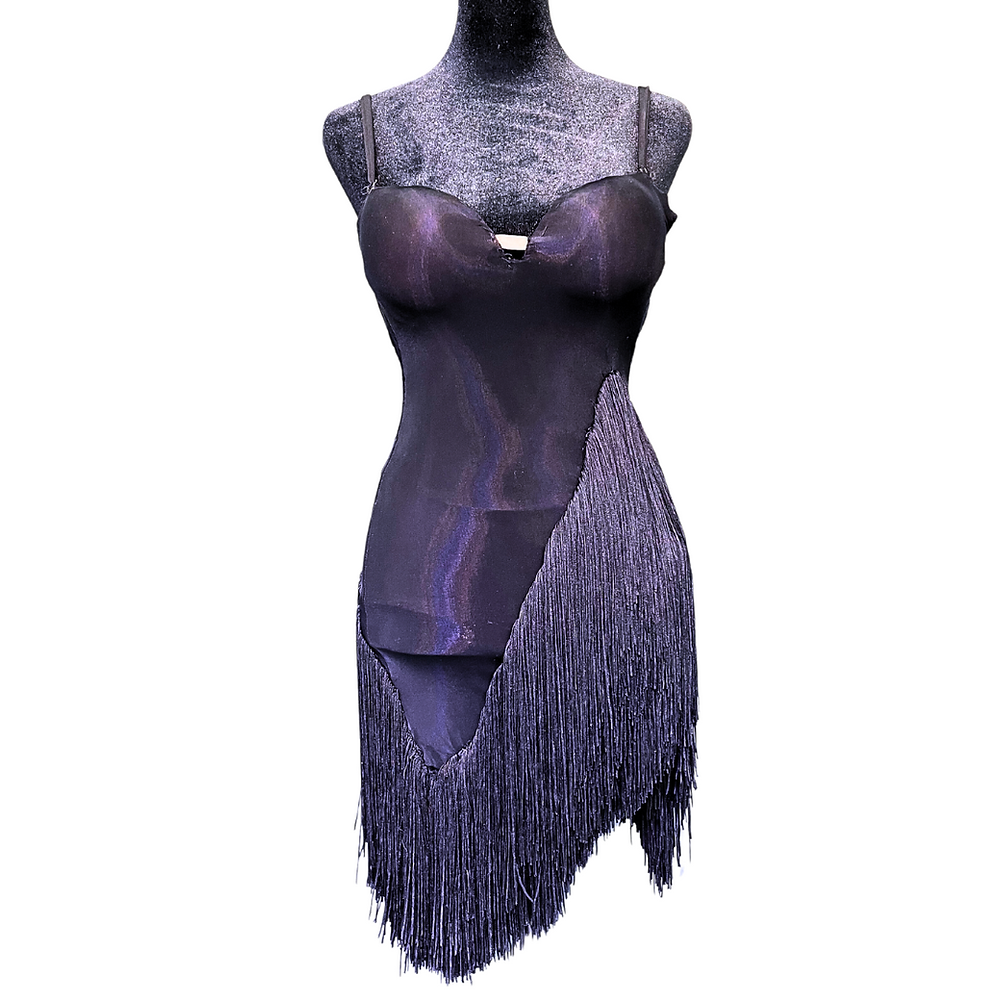 Simple Asymmetrical Fringe Dress