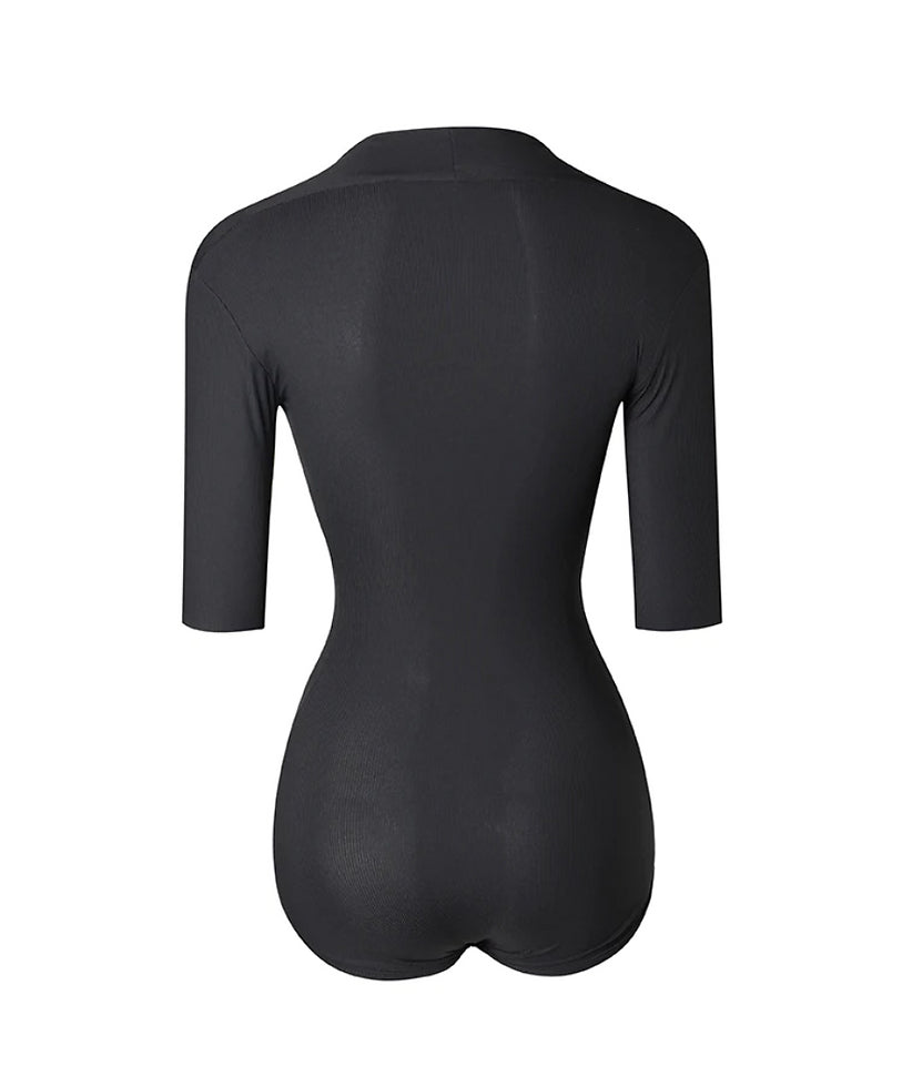 Deep V 3/4 Bodysuit
