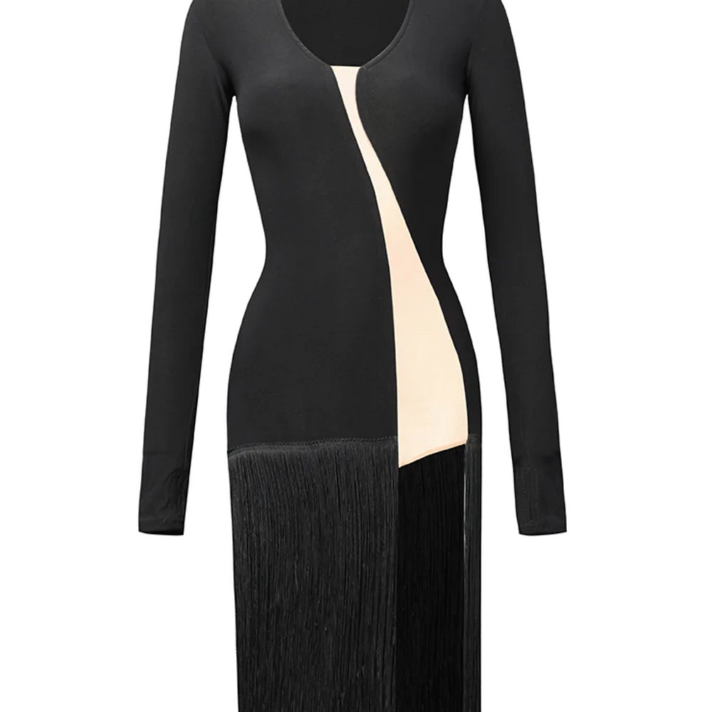 Spicy Amber Fringe Dress