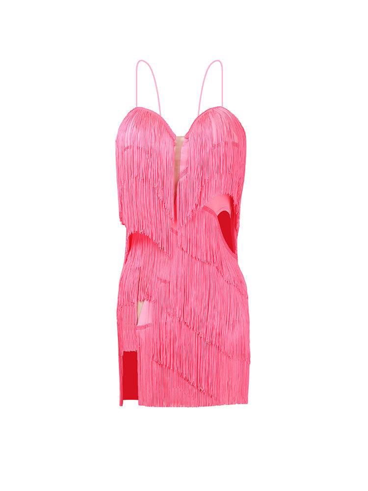 Body Twist Fringe Dress #2118