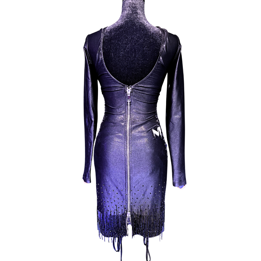 Leather Cut-Out Dress image 3
