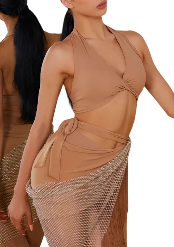 Swirling Crop Top