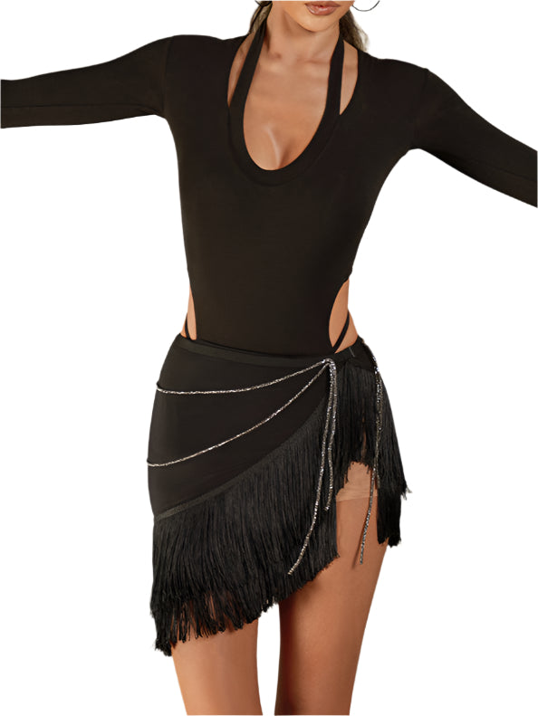 Flowing Fringe Skirt #2412