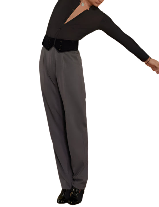 ZYMdancestyle Men's Latin Dance Waist Belt Velvet Latin Dancing Spareparts Mori Diary Girdle #YFM