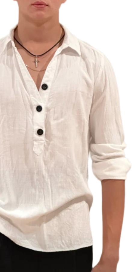 Effortless 3 Button Shirt