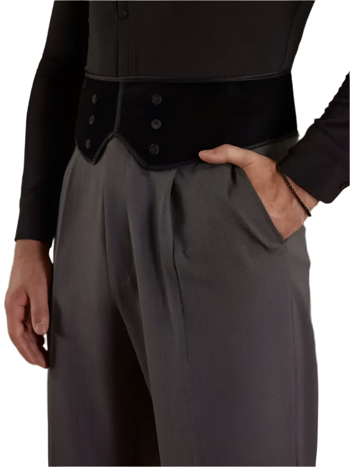 ZYMdancestyle Men's Latin Dance Waist Belt Velvet Latin Dancing Spareparts Mori Diary Girdle #YFM