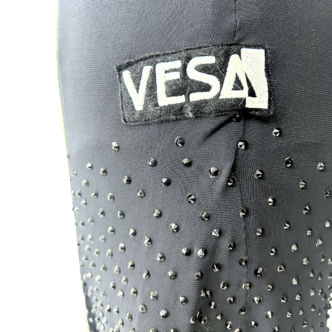 Vessa Black and White Fringe Skirt Dress image 3