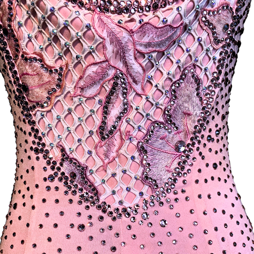 Long Pink Slit-Skirt Dress image 3