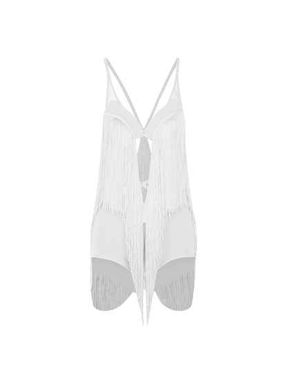 Aureole Fringe Bodysuit #2454