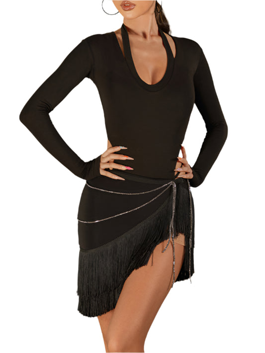 Flowing Fringe Skirt #2412