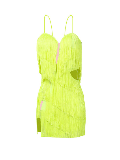 Body Twist Fringe Dress #2118