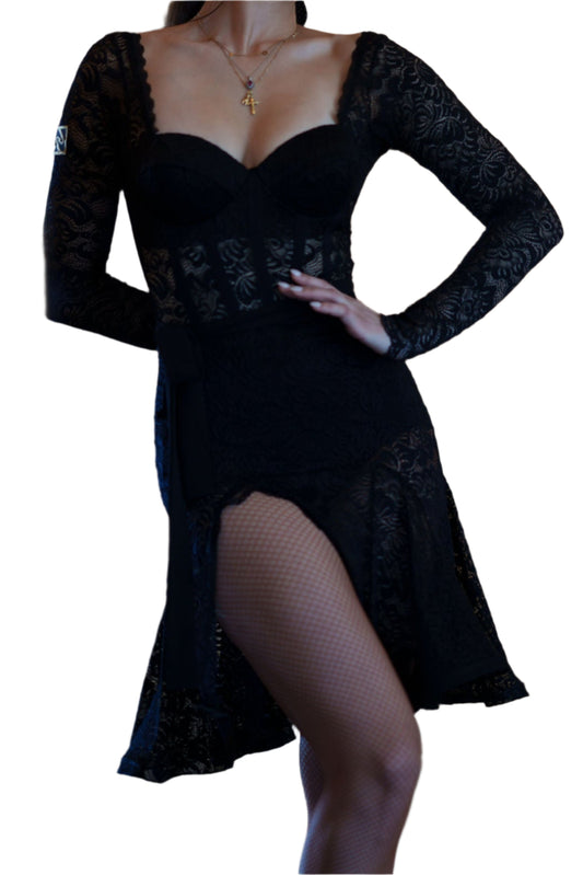Cozason Dress with Black