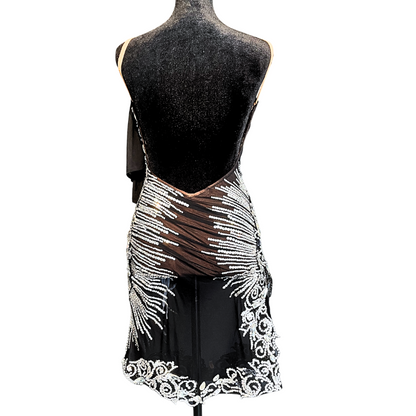 Abraham Martinez Black Slit-Skirt Dress image 2
