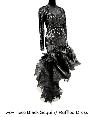 Blackpool Two-Piece Sequin Ruffle Dress